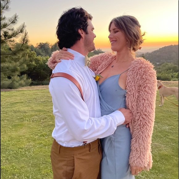 House of Harlow 1960 x REVOLVE Janice Shag Coat in Maple Sugar size small - Picture 5 of 5